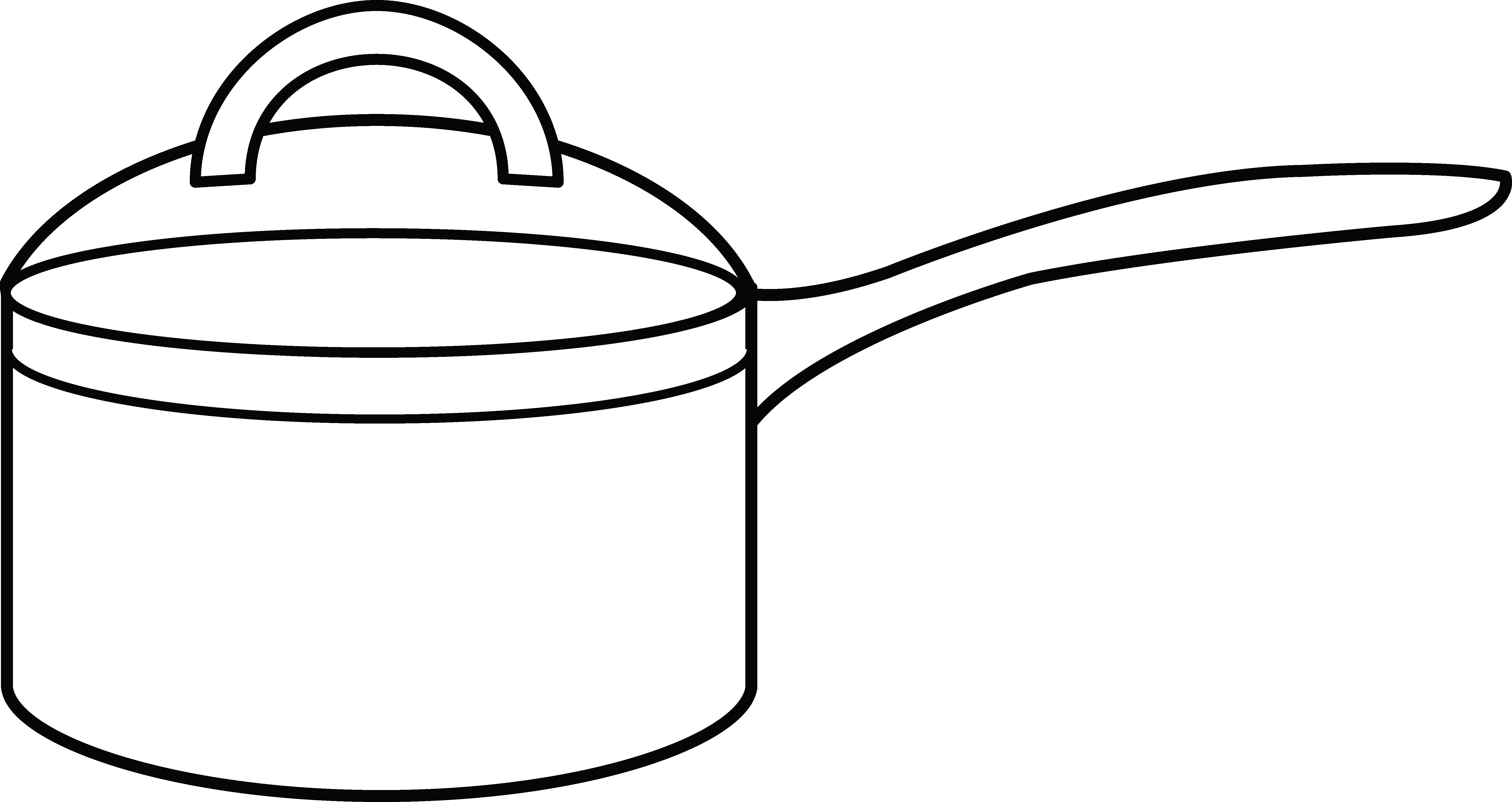 Saucepan Coloring Page