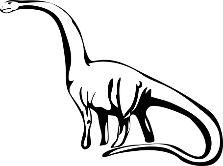 Sauropod Silhouette Art