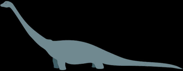 Sauropod Silhouette Dinosaur Profile