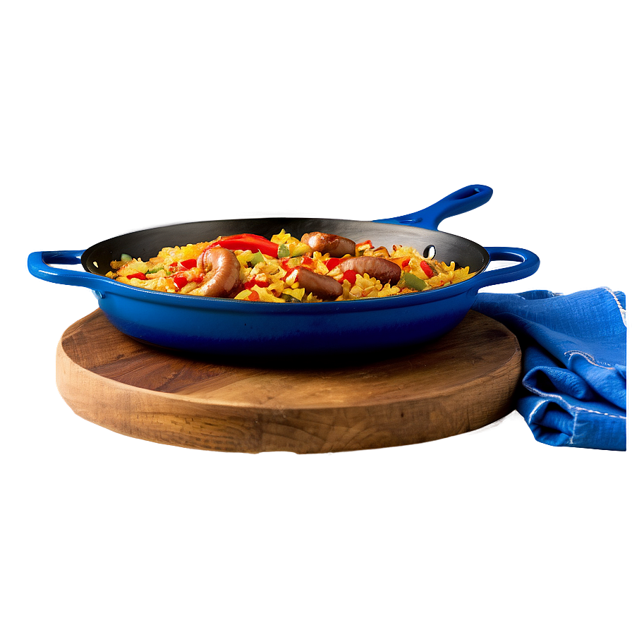 Sausage And Pepper Paella Skillet Png 06252024