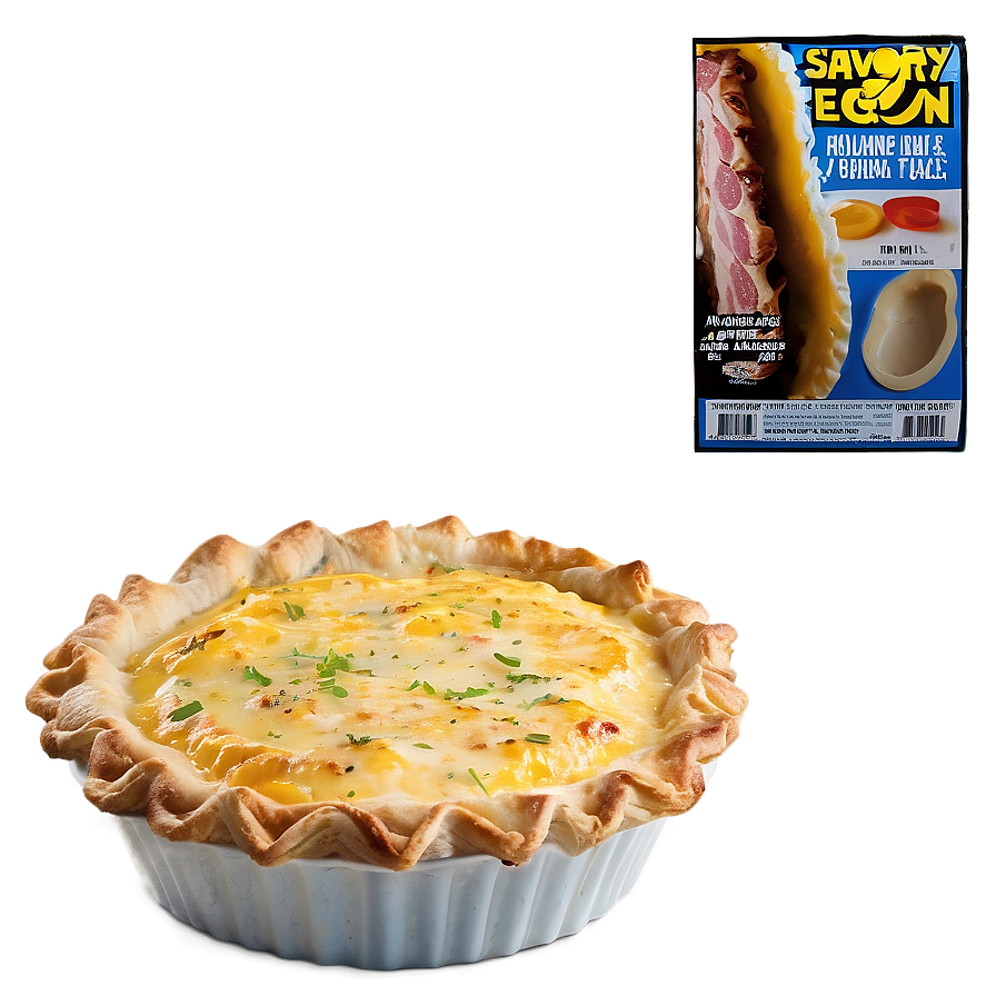 Savory Bacon And Egg Pie Png Kqq65