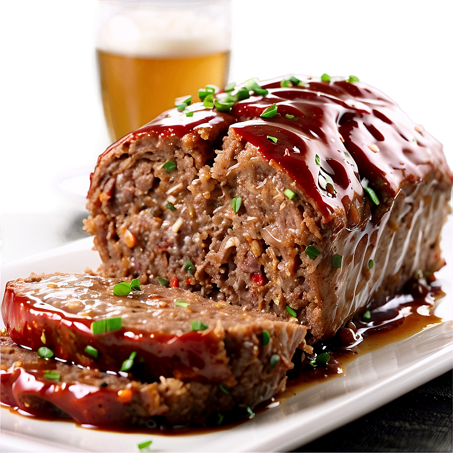 Savory Meatloaf With Ale Glaze Png 91