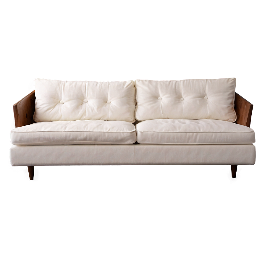 Scandinavian Style White Couch Png 14