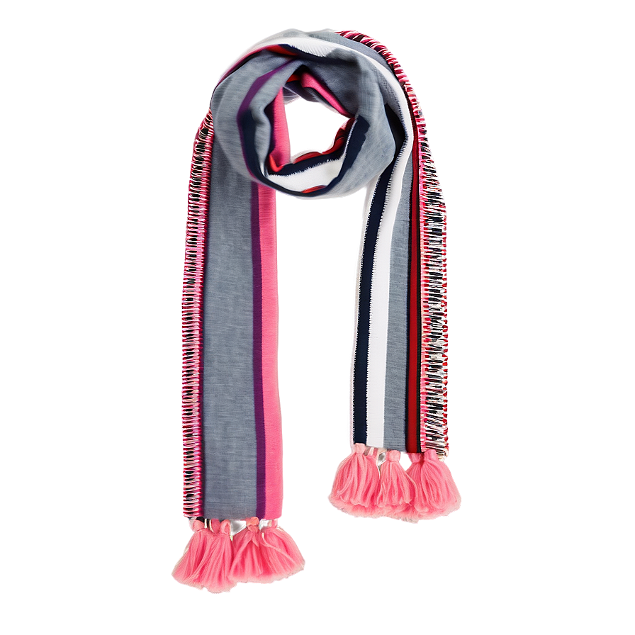 Scarf With Pom Poms Png 05252024