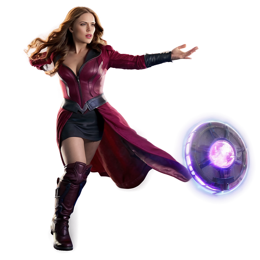 Scarlet Witch In Action Png Ica