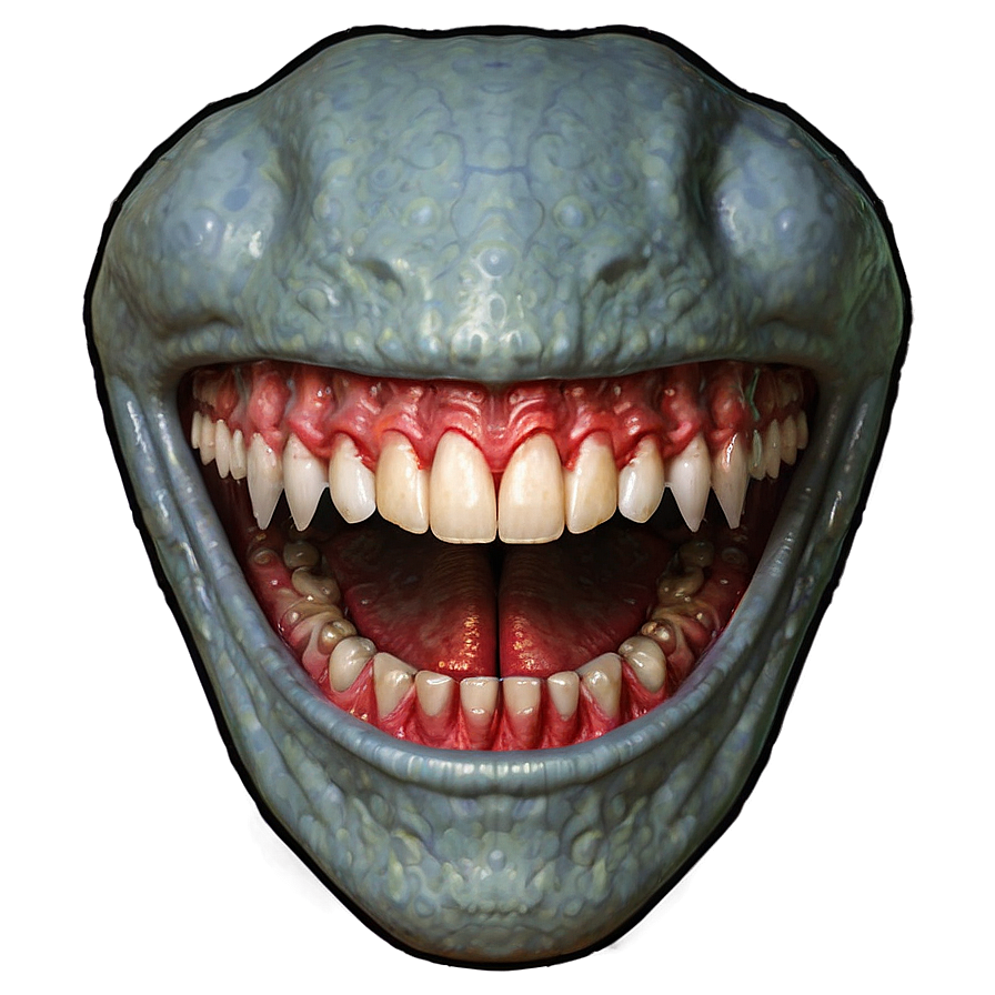 Scary Alien Mouth Png Vho