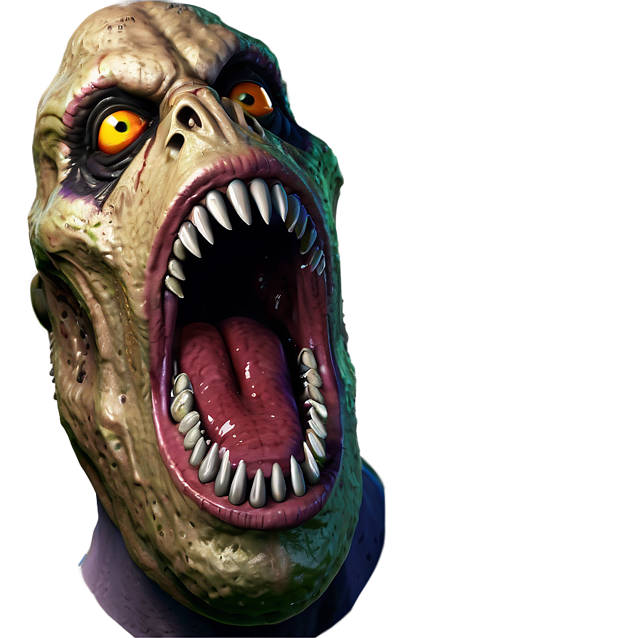 Scary Monster Mouth Png 06212024