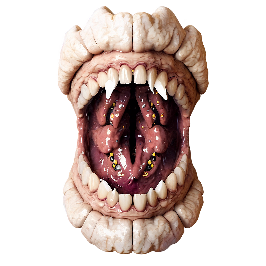 Scary Monster Mouth Png Xqh