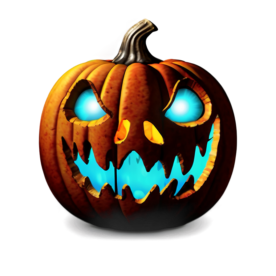 Scary Pumpkin On Haunted Trail Png 06292024