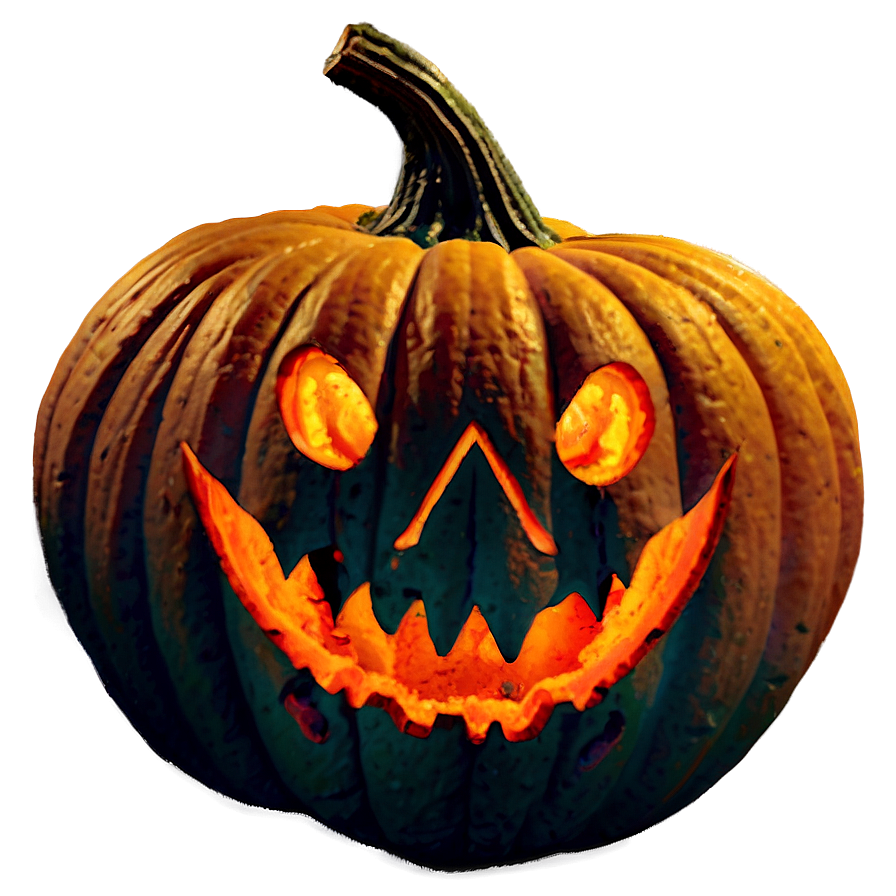 Scary Pumpkin On Haunted Trail Png 40