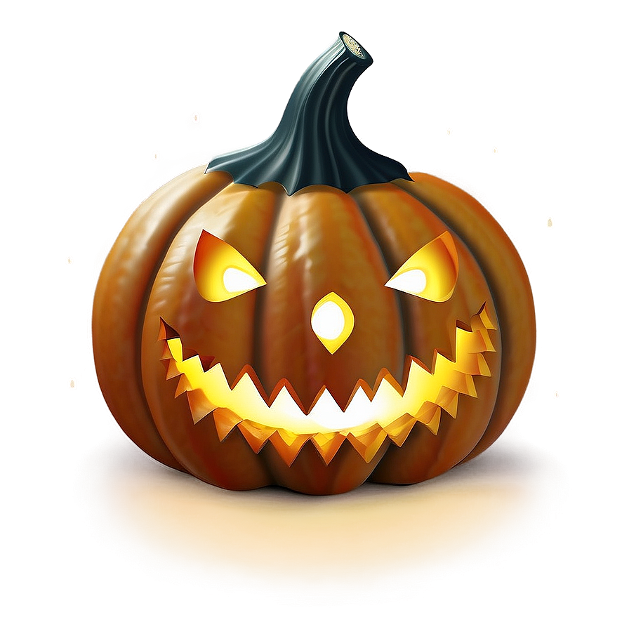 Scary Pumpkin With Candle Png 06292024