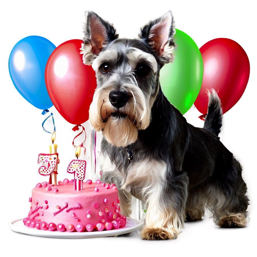 Schnauzer Birthday Party Png Vlp10