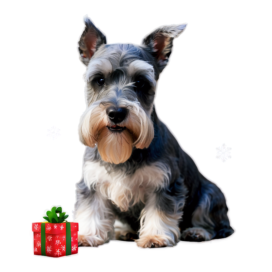 Schnauzer Holiday Greeting Png 56