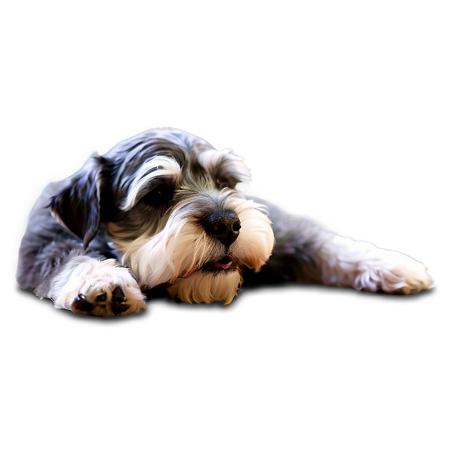 Schnauzer Nap Time Png 16