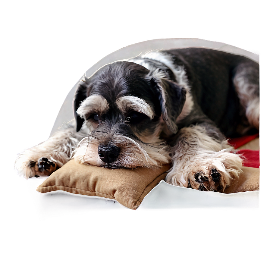 Schnauzer Nap Time Png Emk3