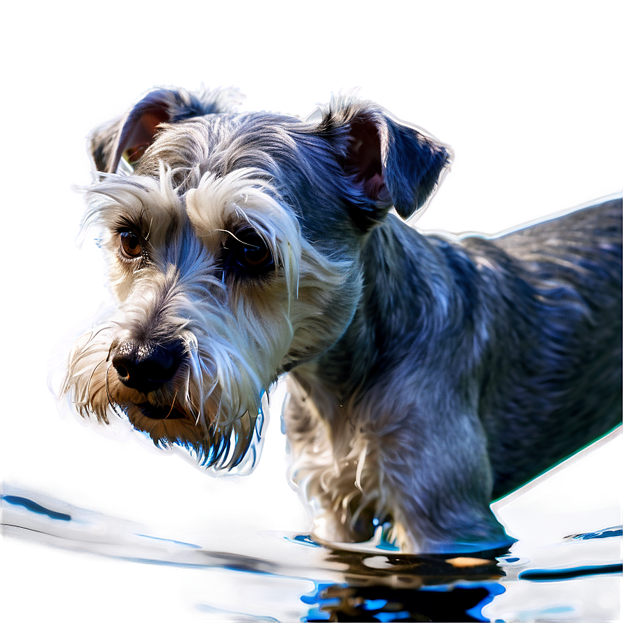 Schnauzer Swimming Png 06262024