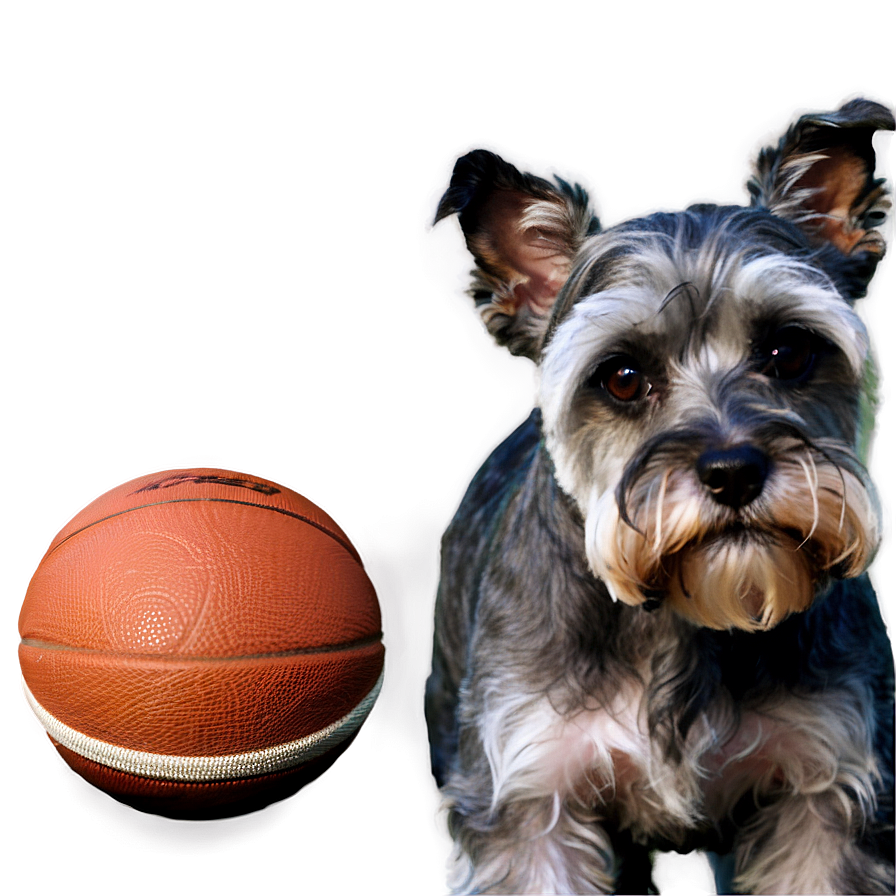 Schnauzer With Ball Png 06262024