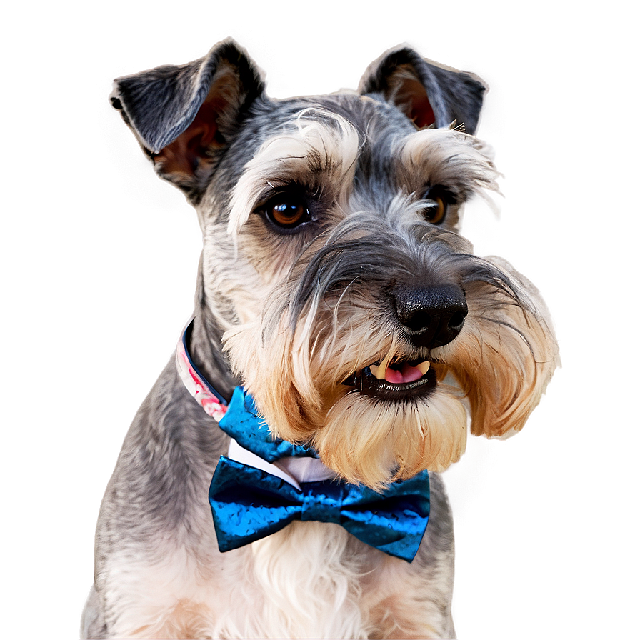 Schnauzer With Bowtie Png 6