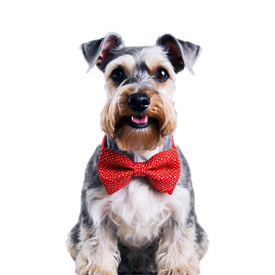 Schnauzer With Bowtie Png Wpa49