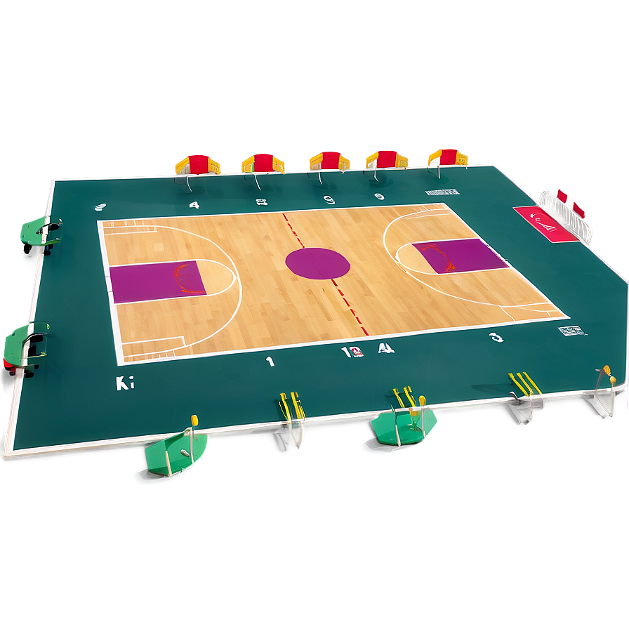 School Basketball Court Png 84