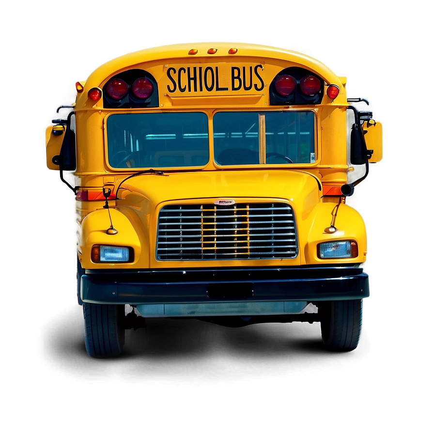 School Bus In Morning Light Png Hau70