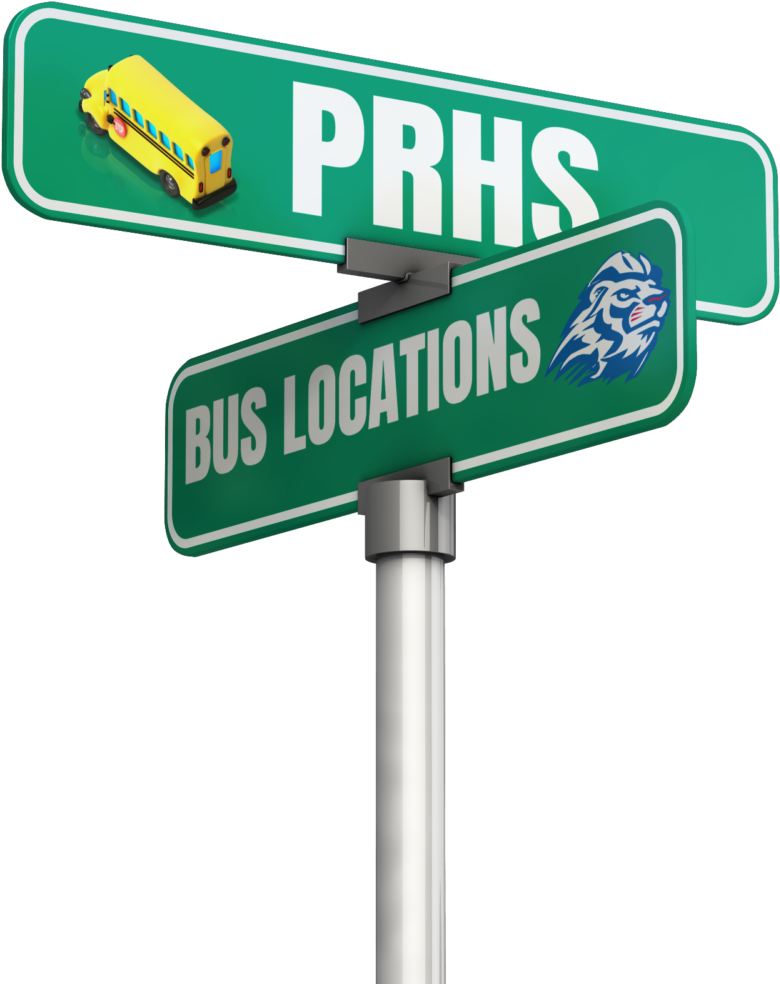 School Bus Location Street Sign