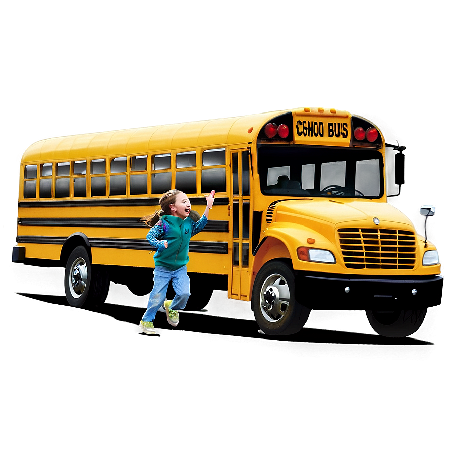 School Bus With Children Png Xek