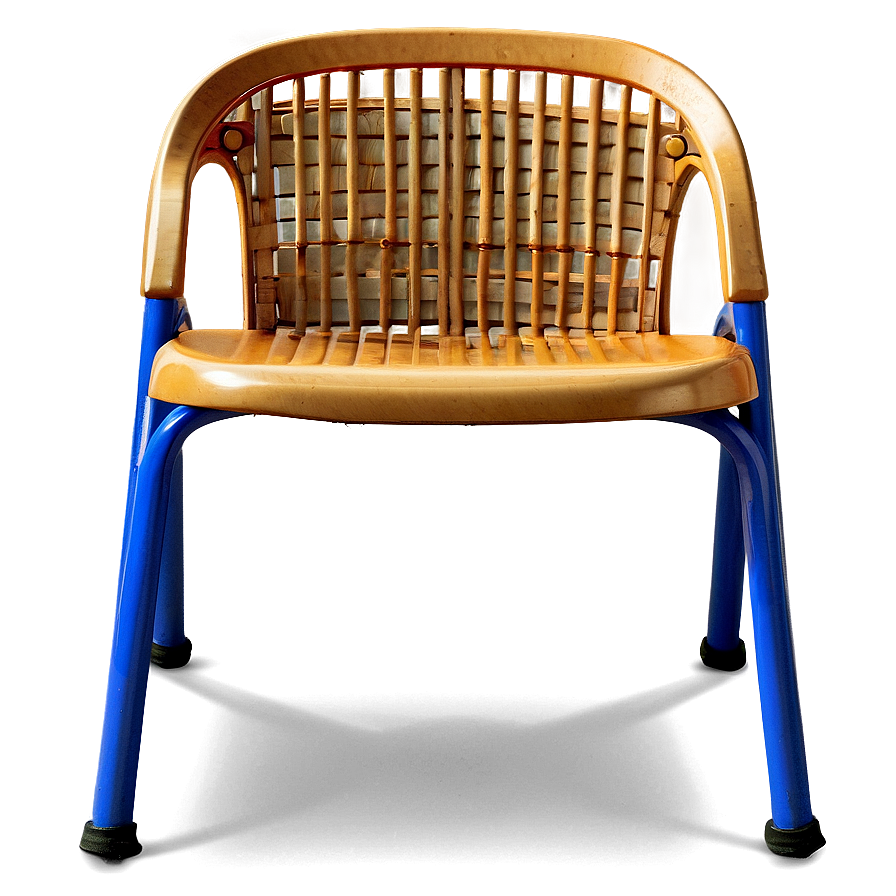 School Chair With Basket Png 06212024