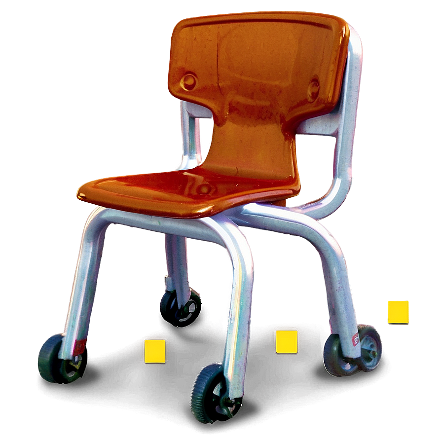 School Chair With Wheels Png 06212024