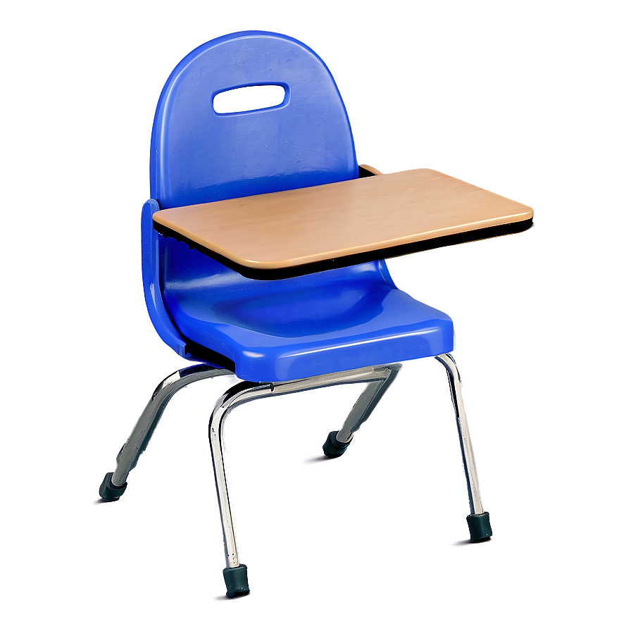 School Chair With Writing Pad Png 06212024