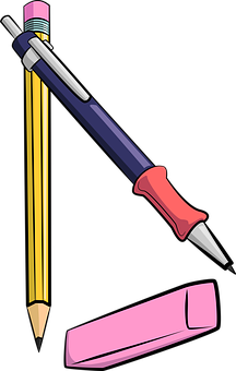 School Supplies Cartoon Illustration