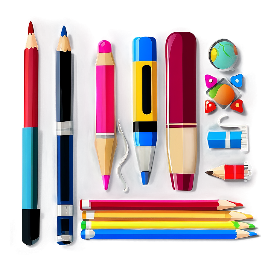 School Supplies Vector Png Yqf15