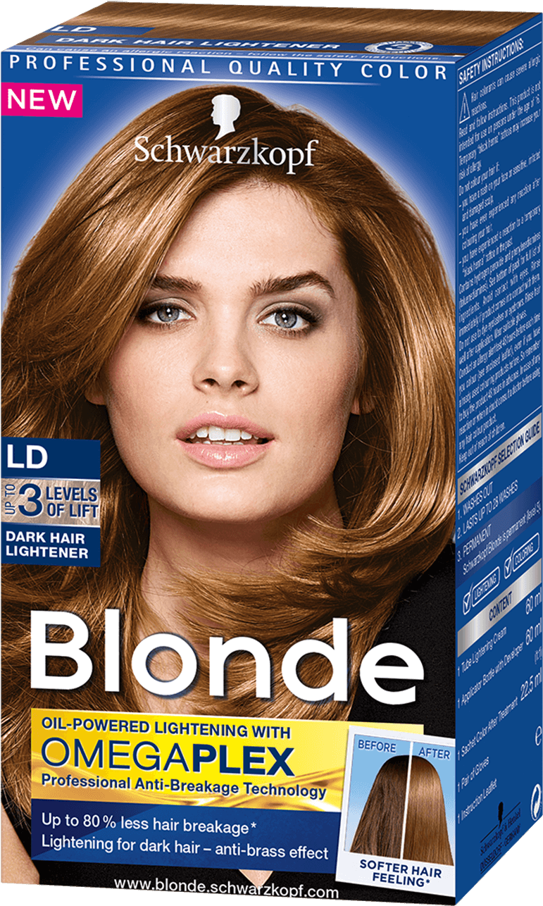 Schwarzkopf Blonde Hair Color Product Ad