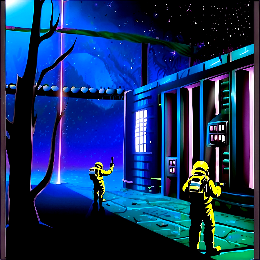 Science Fiction Scene Drawing Png Ybk85