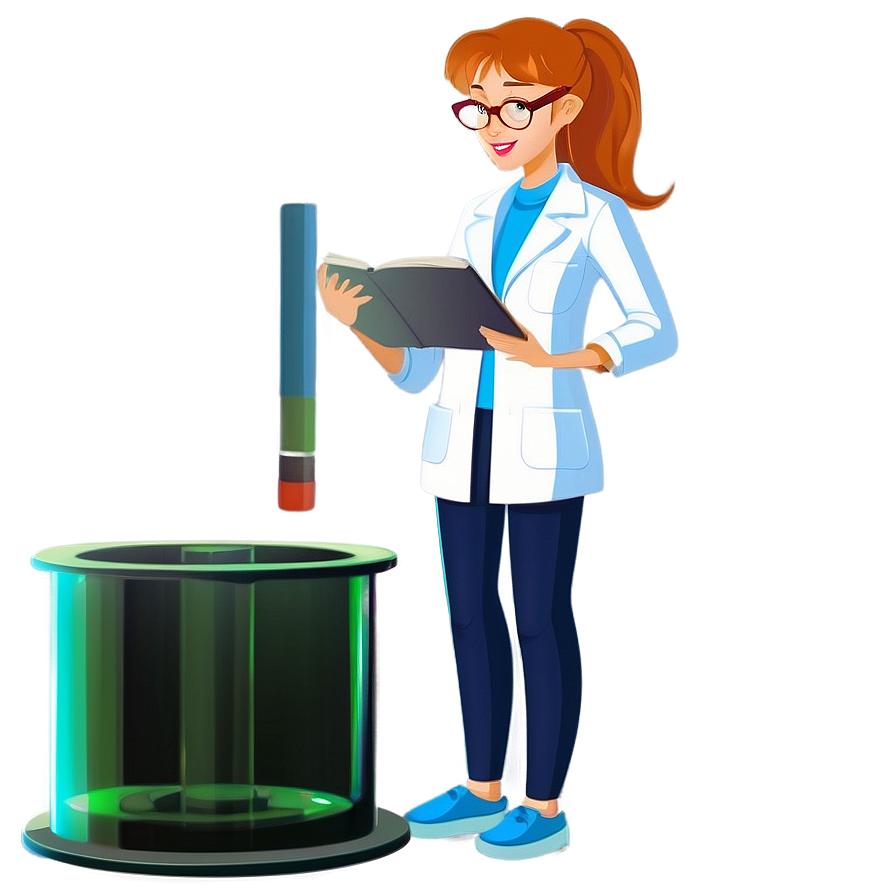 Scientist Girl Cartoon Png 06132024