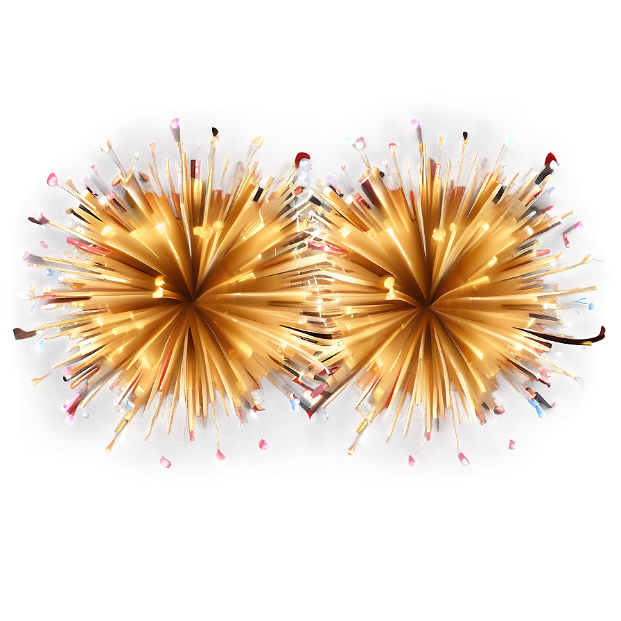 Scintillating Gold Fireworks Png 90