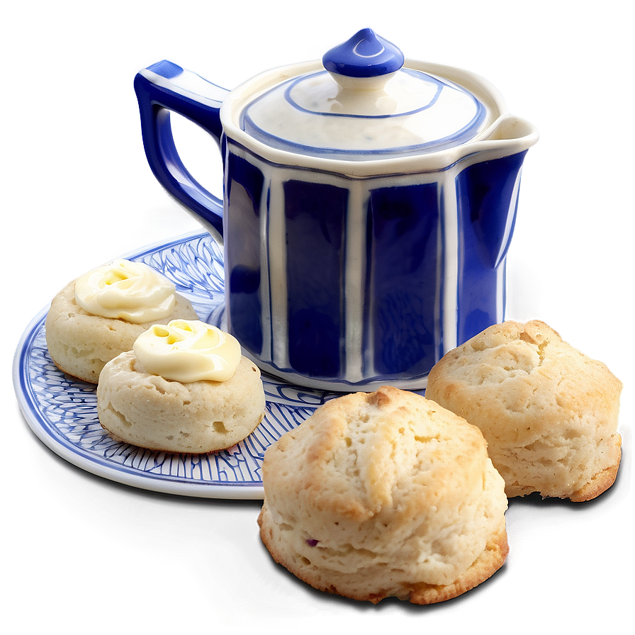 Scones With Clotted Cream Png 1