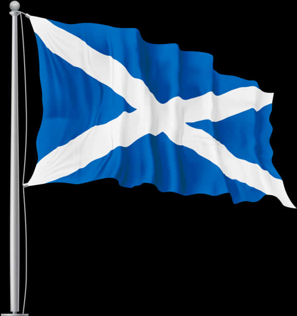 Scottish Flag Waving