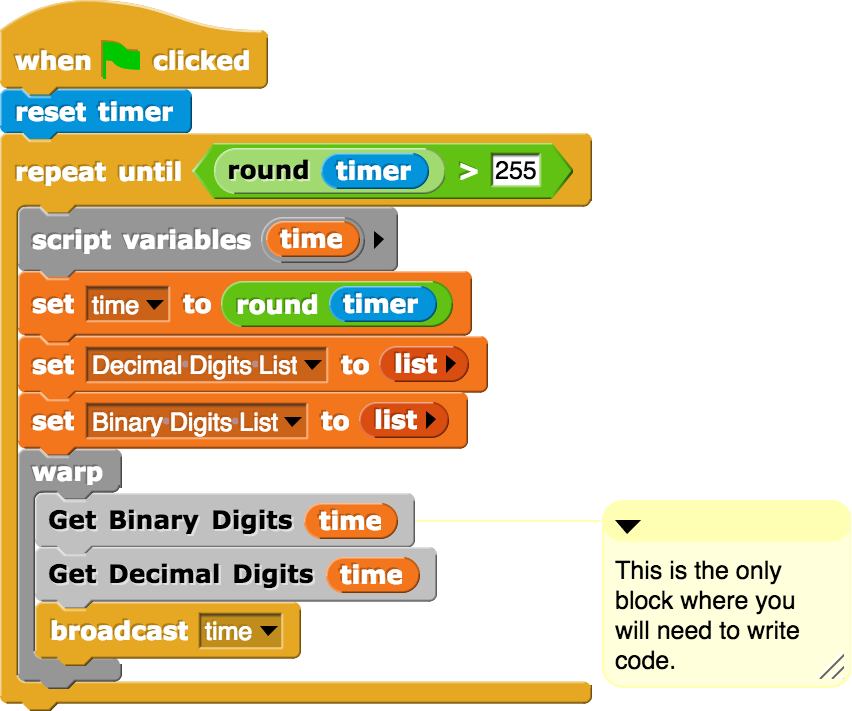 Scratch Programming Timer Script Blocks