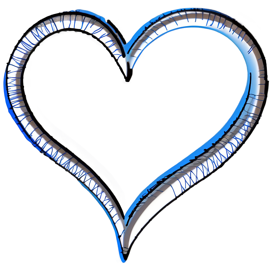 Scribbled Heart Image Png 4