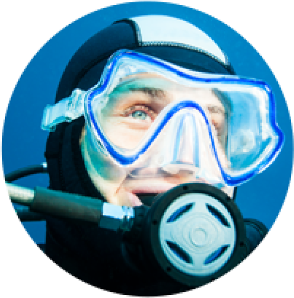 Scuba Diver Close Up