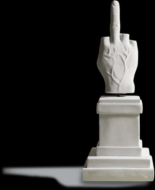 Sculpted Hand Gesture Middle Finger