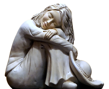 Sculptureof Sleeping Girl