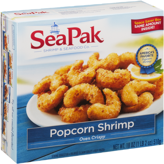 Sea Pak Popcorn Shrimp Box