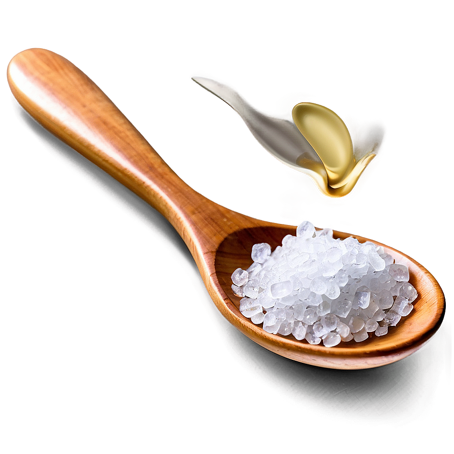 Sea Salt On Spoon Png 2