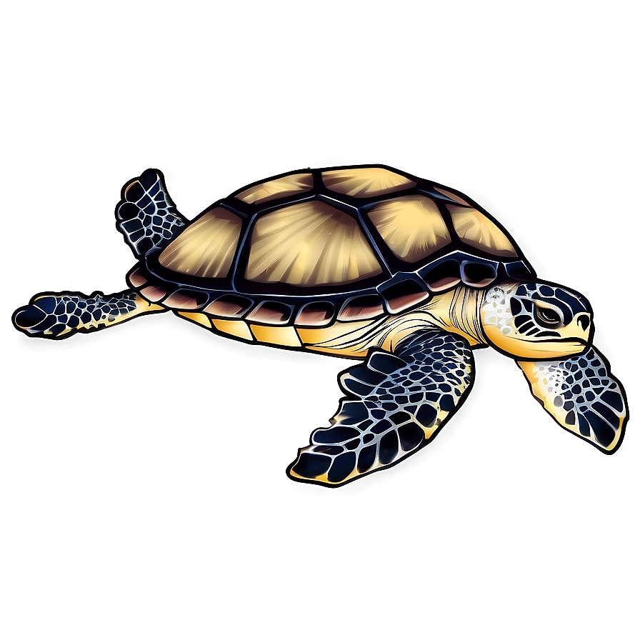 Sea Turtle Illustration Png 37