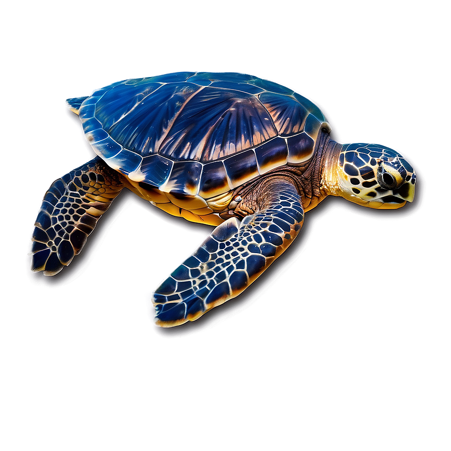 Sea Turtle On Beach Sunset Png 06292024