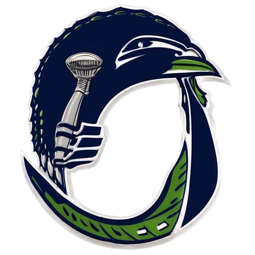 Seahawks Logo In Monochrome Png 36