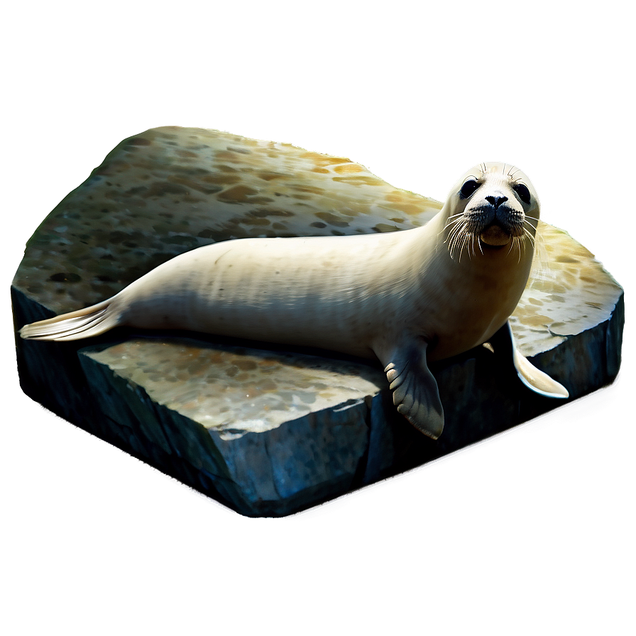 Seal On Rock Png Pvc