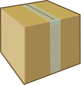 Sealed Cardboard Box Vector